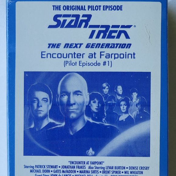 VHS 1991 SEALED PROMO COPY STAR TREK NEXT GENERATION ORIGINAL PILOT EPISODE # 1